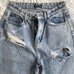 PLT high waist denim jeans